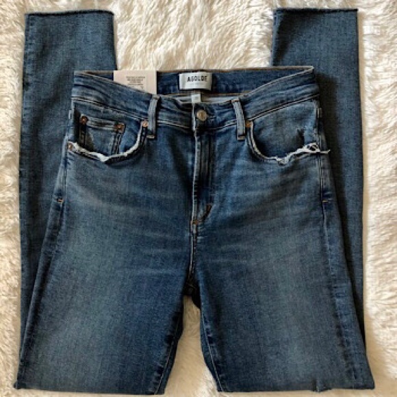 “NEW” AGOLDE Sophie Mid-Rise Skinny Ankle Jean - Picture 4 of 7